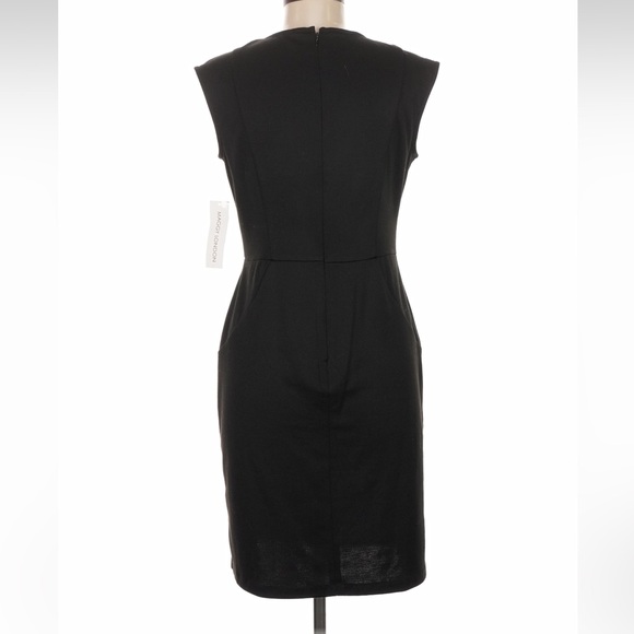 NWT Maggy  London Black and White Geometric Midi Dress - Picture 2 of 5